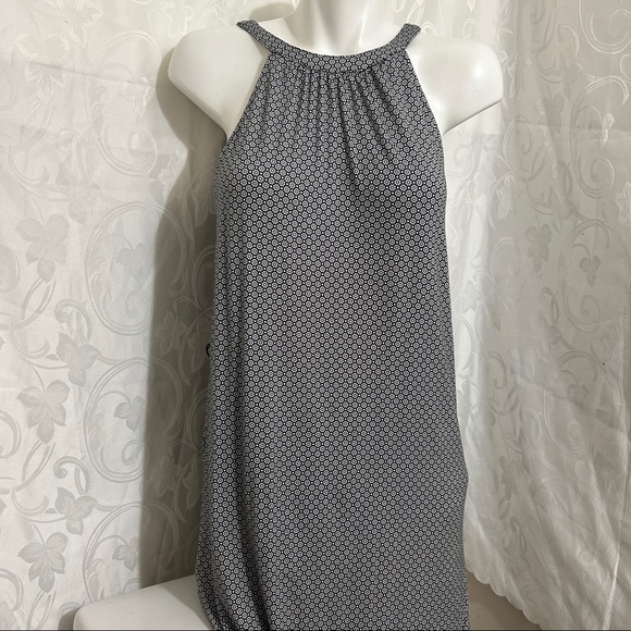 Old Navy Black and White Sleeveless Cotton Blend Maxi Dress - Picture 2 of 11